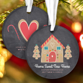 Ornamento Pão de gengibre Nova Casa Quadro-negro Natal Perso