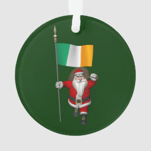 Ornamento Papai Noel Com Alferes Da Irlanda