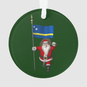 Ornamento Papai Noel Com Alferes De Curaçau