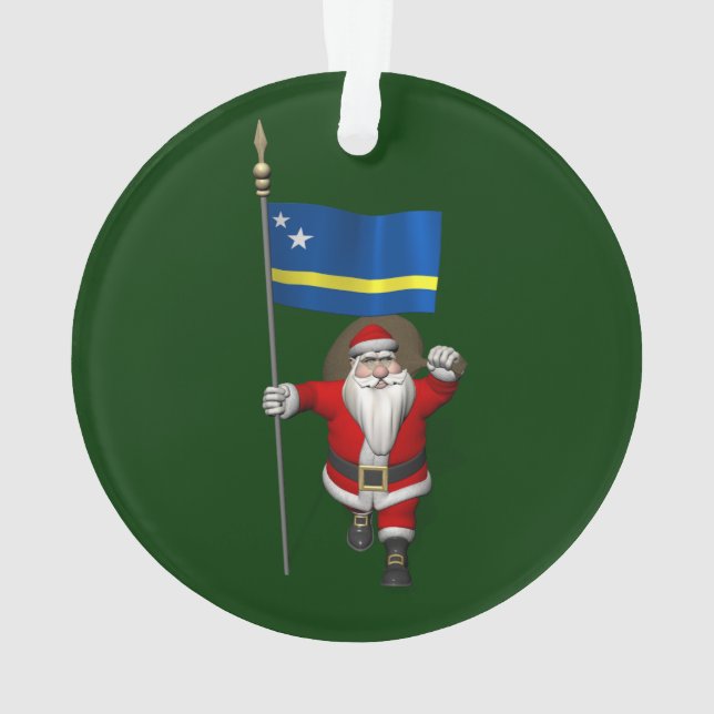 Ornamento Papai Noel Com Alferes De Curaçau (Verso)