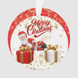 Ornamento Papai Noel Legal Feriado de Natal 🎅