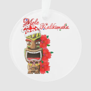 Ornamento Papai noel Tiki de Mele Kalikimaka