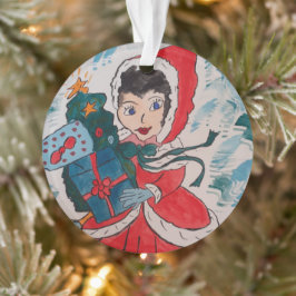 Ornamento Papais noeis Auxiliares no Natal