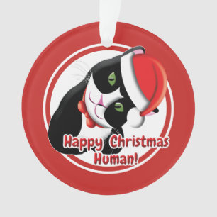 Ornamento Papais noeis Cat