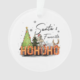 Ornamento Papais noeis de presentes favoritos Ho Ho Ho