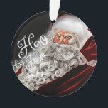 Ornamento Papais noeis Desenhados De Chalk Ho Ho Ho Holiday<br><div class="desc">Itens temáticos de feriado projetados por Umua. Impresso e enviado pela Zazzle ou suas afiliadas.</div>