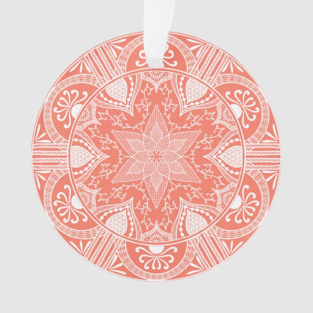 Ornamento Papaya Mandala (Frente)