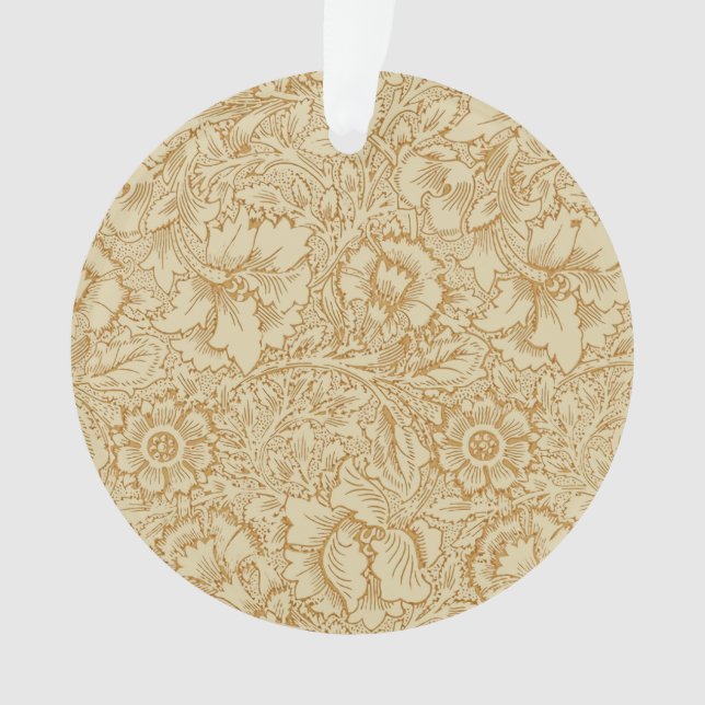 Ornamento Papel de Parede Floral Papoula de William Morris (Frente)
