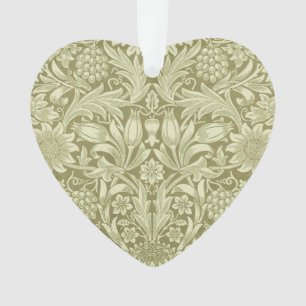 Ornamento Papel de Parede Girassol de William Morris Vintage