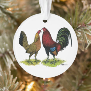 Ornamento Par Gamefowl