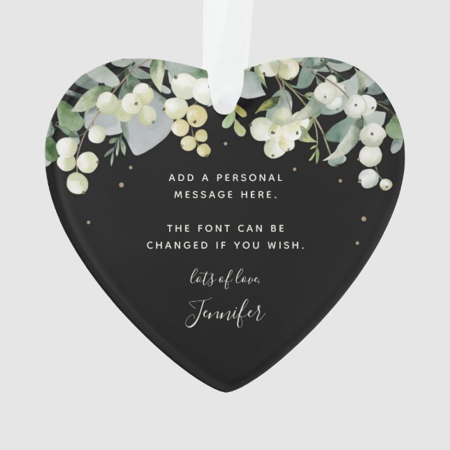 Ornamento Para Meu Amigo De Natal Não Fotográfico (Verso)