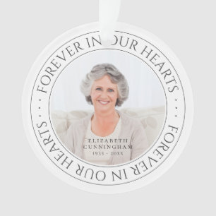 Ornamento Para Sempre Em Nossos Corações Foto Elegante Memor