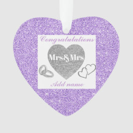 Ornamento Parabéns personalizados presente da mrs&mrs ornima