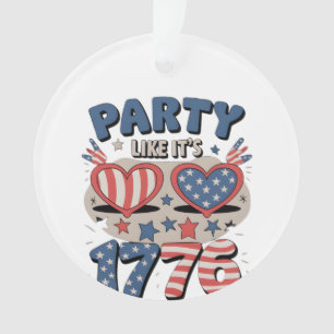 Ornamento Partido dos Estados Unidos Como é 1776, América, I