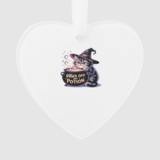 Ornamento Patas Fora da Minha Poção, Kawaii Halloween Bruxa 