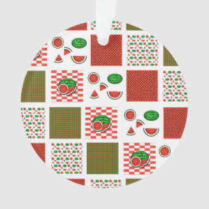 Ornamento Patchwork de melancia