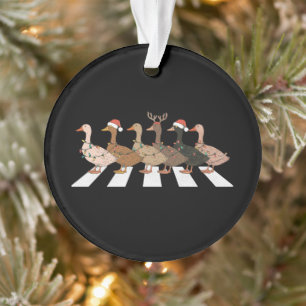 Ornamento Patos de Natal Animais Divertidos Presente de Xmas
