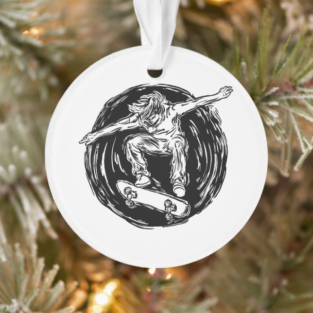 Ornamento Patrocinador lendário Fazendo skate de Médio-Ar (Árvore)