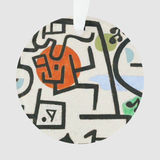 Ornamento Paul Klee Rich Harbor Expressionismo Abstrato (Frente)