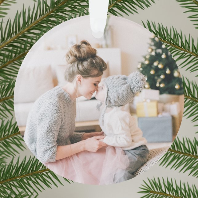 Ornamento Paz, amor e abraços | Foto de Natal mínima (Criador carregado)