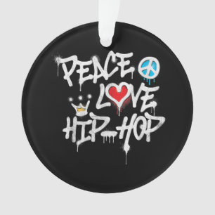 Ornamento Paz Amor Hip Hop Dança
