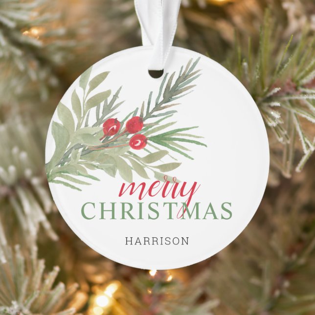 Ornamento Paz Festiva na Terra 3 Fotocollage (Árvore)