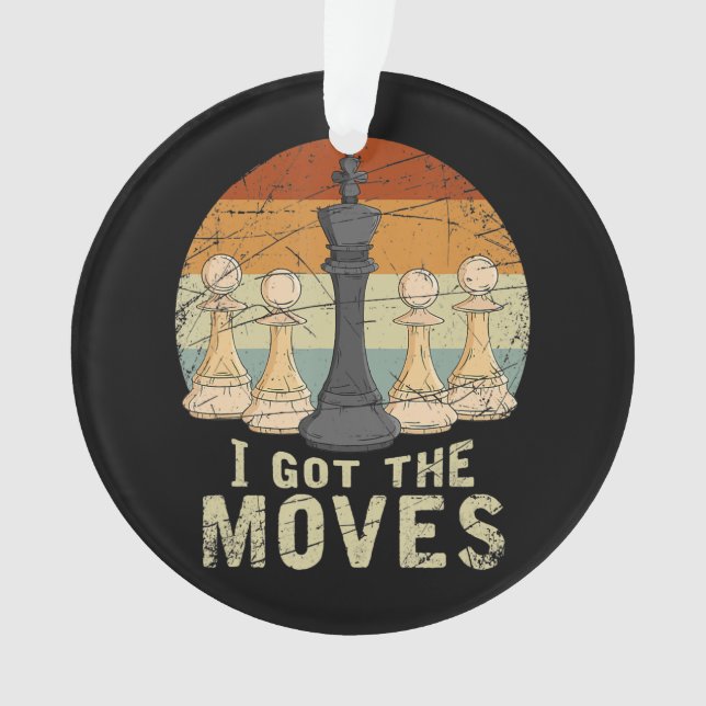 Ornamento Peão Rei Xadrez Figura Xadrez Presente (Frente)