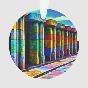 Ornamento Pedras Psicodélicas