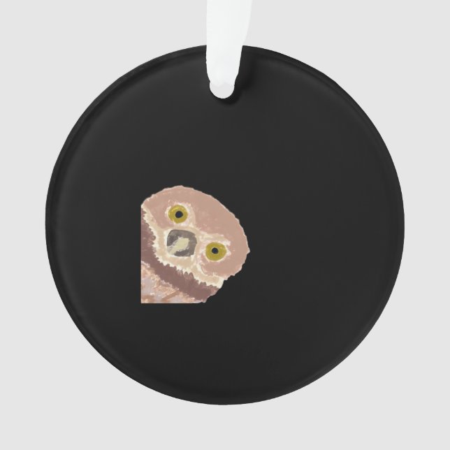 Ornamento Peekabo Engraçado Design De Halloween (Frente)