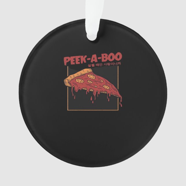 Ornamento Peekaboo Engraçado Cotação (Frente)