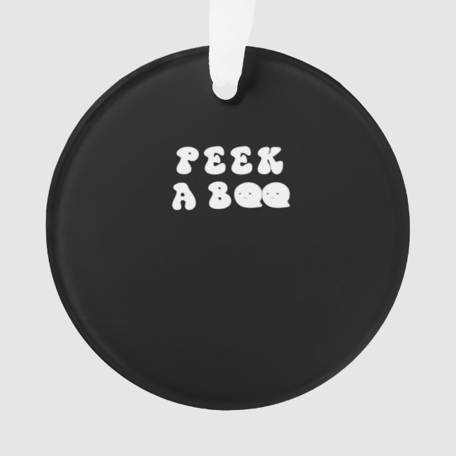 Ornamento Peekaboo Spooky Slogan (Frente)