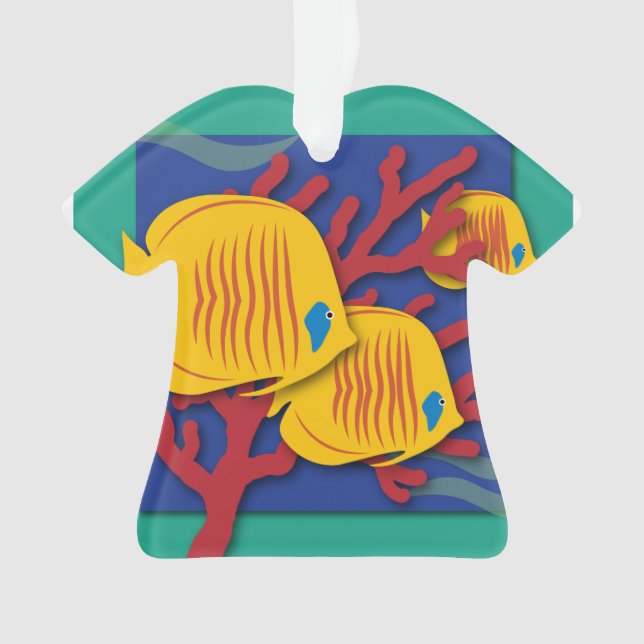 Ornamento Peixes Tropicais (Frente)