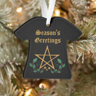 Ornamento Pentacle Star Witchy Holiday