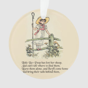 Ornamento Pequeno Bo-Peep: Classic Kate Greenaway Nursery