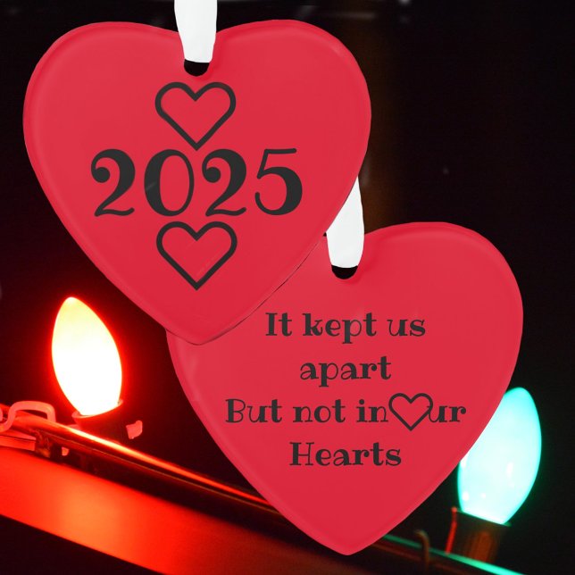 Ornamento Permaneceram separados, mas não em nossos corações (Criador carregado)