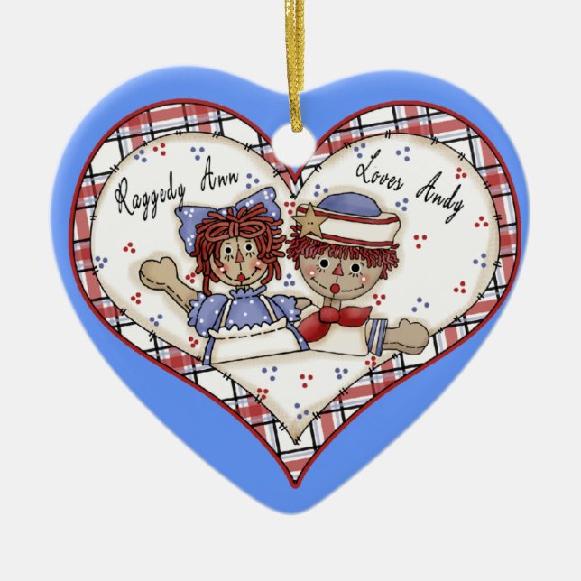 Ornamento personalizado Andy dos amores (Frente)