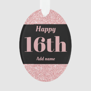 Ornamento personalizado bonito 16o do presente de