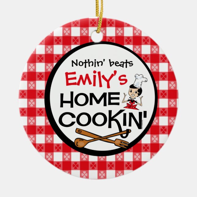 Ornamento personalizado Cookin Home (Frente)