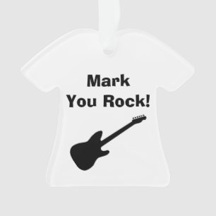 Ornamento personalizado da camisa/guitarra