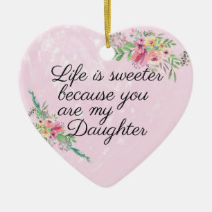 Ornamento personalizado da filha