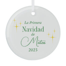Ornamento Personalizado da Primeira Navidad