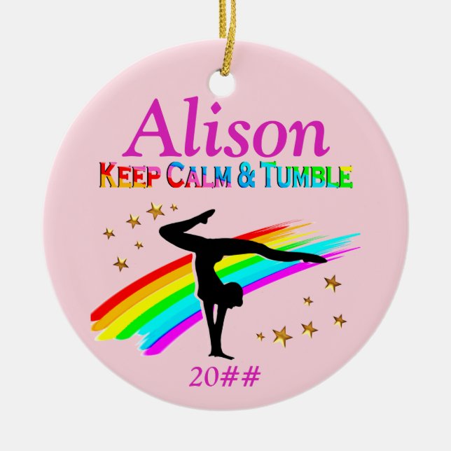 ORNAMENTO PERSONALIZADO DA RAINHA DE TUMBLING (Frente)