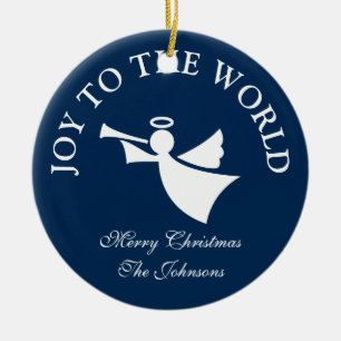 Ornamento personalizado de anjo de Natal