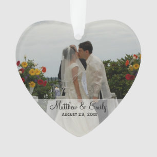 Ornamento personalizado de casamento ou Noivado