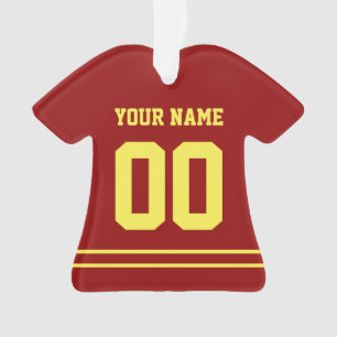 Ornamento Personalizado de Estilo de Jersey
