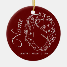 Ornamento Personalizado de Fatos de Nascimento
