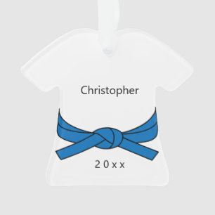 Ornamento Personalizado de Karate Belt