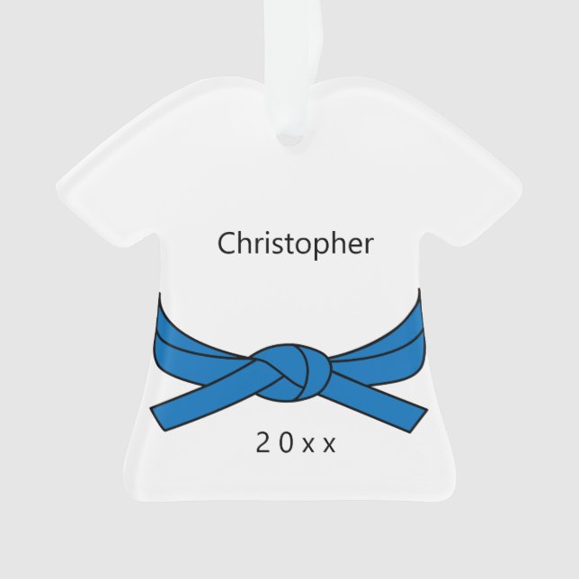 Ornamento Personalizado de Karate Belt (Frente)