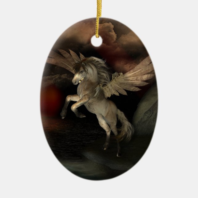 Ornamento Personalizado de Pegasus (Frente)