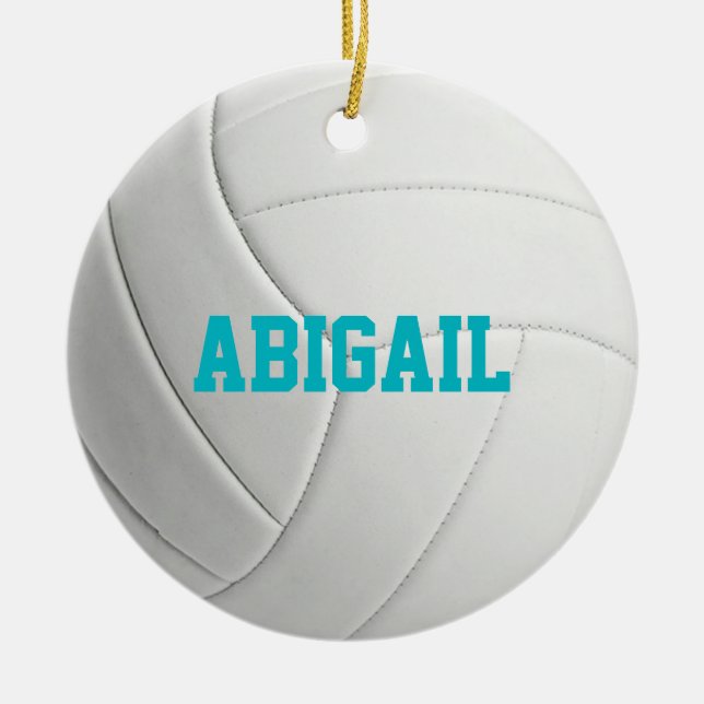 Ornamento Personalizado de Voleibol (Frente)